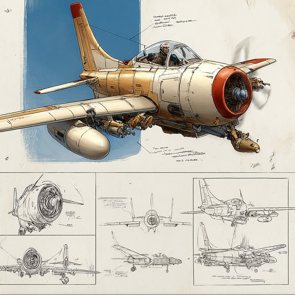 AIBoxBot最新教程：技术感电影分镜风：飞船与角色概念设定 | Midjourney（附提示词） - AIBoxBot