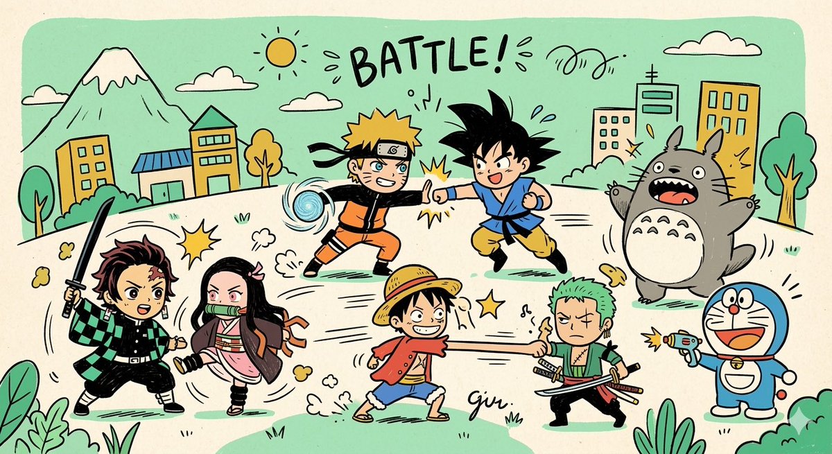 AIBoxBot构图拆解：极简北欧手绘卡通插画通用风格模版｜NanoBanana 实操指南（附提示词） - AIBoxBot