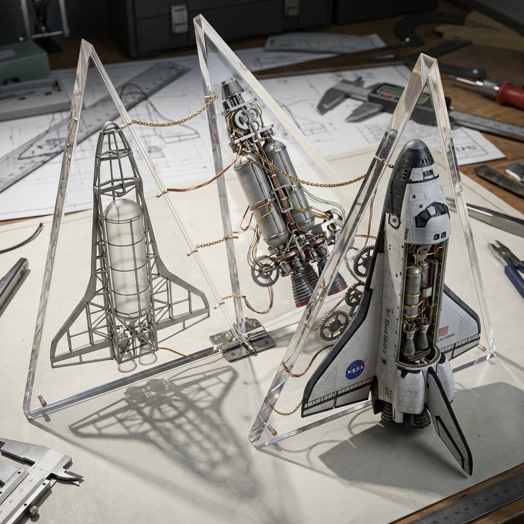 AIBoxBot场景实战：复杂机械三阶段拆解可视化玩法｜NanoBanana 构图提示词 - AIBoxBot