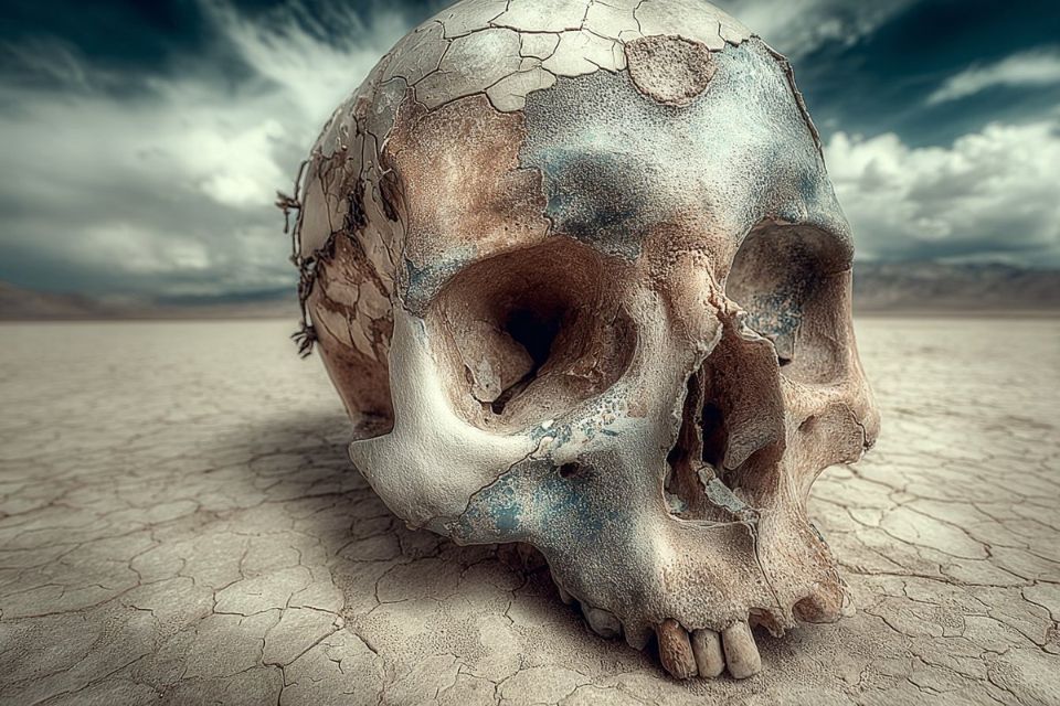 AIBoxBot实战笔记：赛博骷髅肖像：高对比黑金质感｜Midjourney 教程 - AIBoxBot