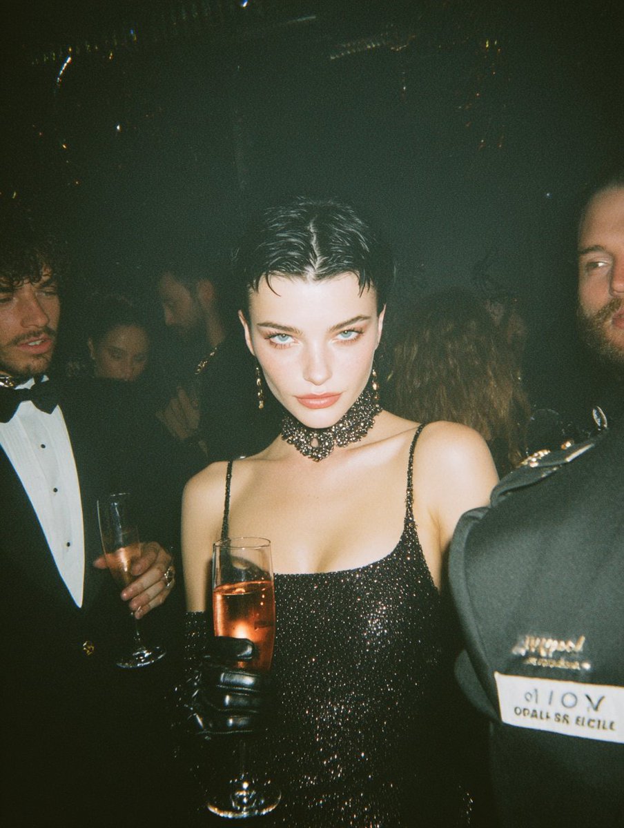 AIBoxBot创作练习：闪光摄影质感的人像风格代码示范｜Midjourney 提示词分享 - AIBoxBot