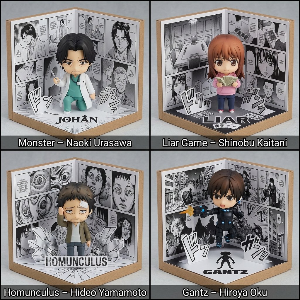 AIBoxBot风格练习：用 NanoBanana 做「小众漫画推荐机」｜NanoBanana 提示词分享 - AIBoxBot