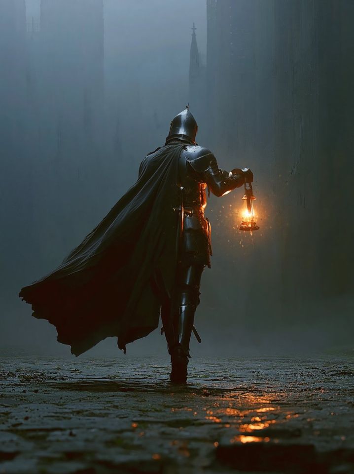 AIBoxBot视觉笔记：诡异守灯人：幽灵灯笼的选择仪式｜Midjourney 构图实操指南 - AIBoxBot