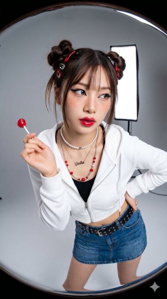 AIBoxBot视觉笔记：棒棒糖系流行写真风格尝试｜NanoBanana 构图实操指南 - AIBoxBot