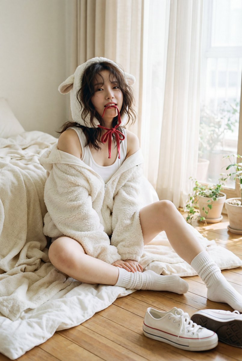 AIBoxBot风格练习：自然光人像：胶片感质感肖像参考｜NanoBanana 提示词分享 - AIBoxBot