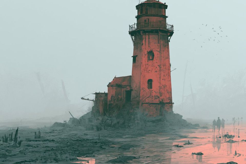 AIBoxBot构图拆解：迷雾低语风格：压抑氛围的插画模板｜Midjourney 实操指南（附提示词） - AIBoxBot