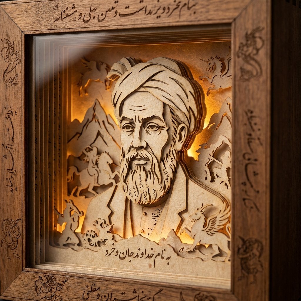 AIBoxBot构图进阶：作家主题纸雕灯箱：把文学偶像做成立体收藏｜NanoBanana 提示词 - AIBoxBot