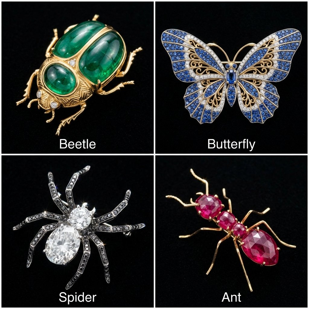 AIBoxBot最新教程：珠宝级昆虫：把花园生态变成宝石图标 | NanoBanana（附提示词） - AIBoxBot