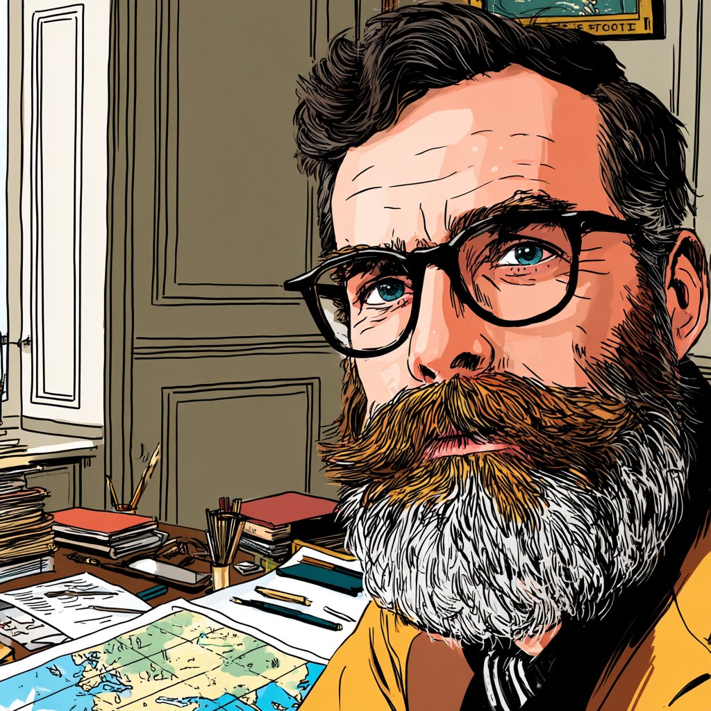 AIBoxBot视觉笔记：欧式叙事插画风格参考：干净线稿与暖色调｜Midjourney 构图实操指南 - AIBoxBot