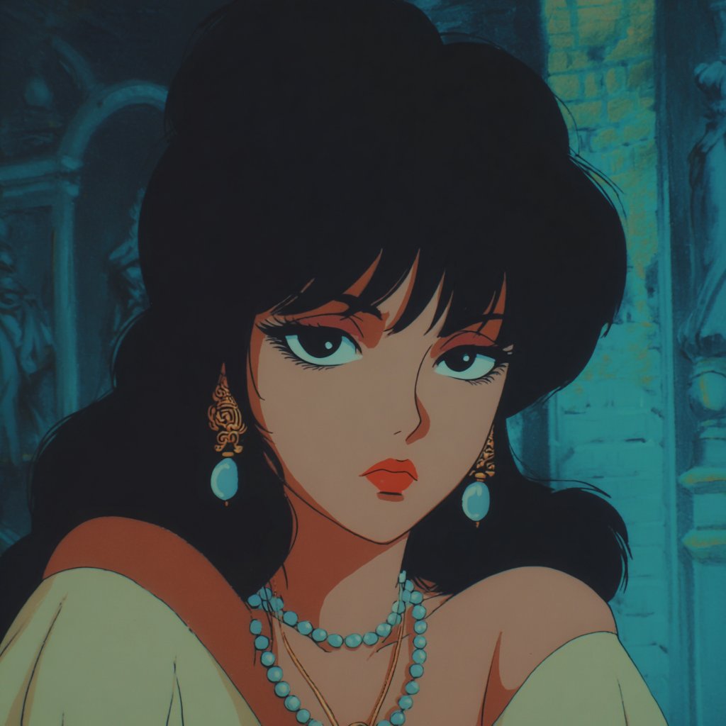 AIBoxBot构图进阶：复古恋爱番质感的日式动漫风格代码｜Midjourney 提示词 - AIBoxBot