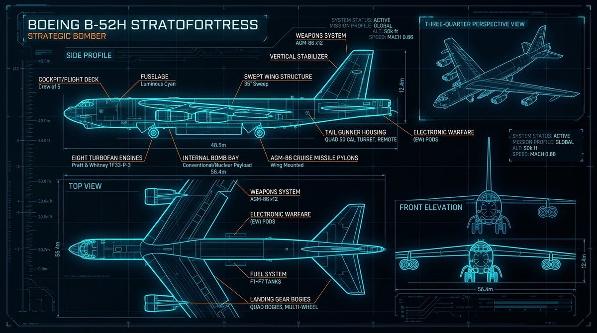 AIBoxBot视觉拆解：B-52 蓝图对比：NB2 与 Pro 背景细节差异｜NanoBanana 教程 - AIBoxBot