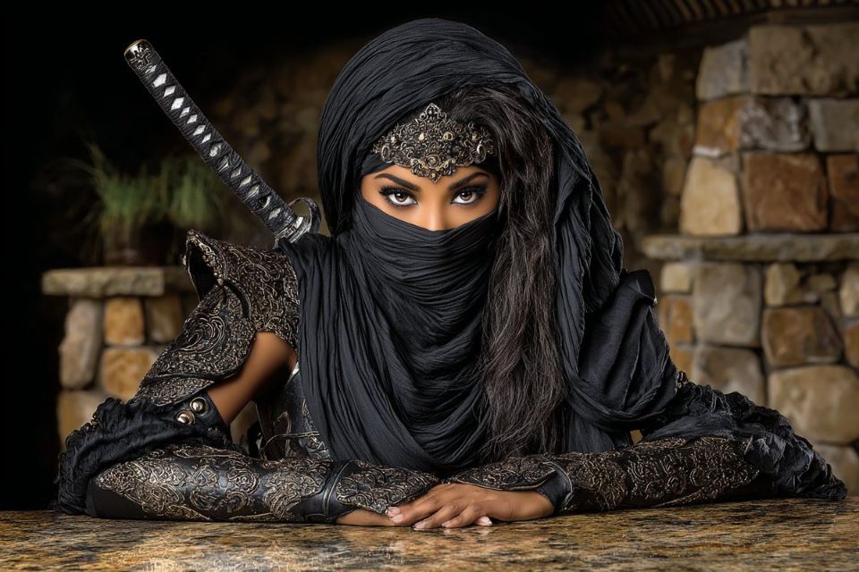 AIBoxBot案例解析：忍者少女的赛博朋克夜袭瞬间｜Midjourney 提示词 - AIBoxBot