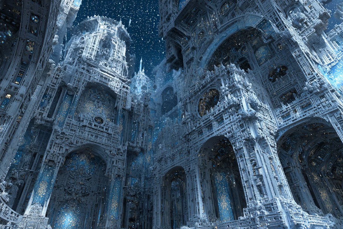 **冰霜分形奇幻角色参考组** - AIBoxBot