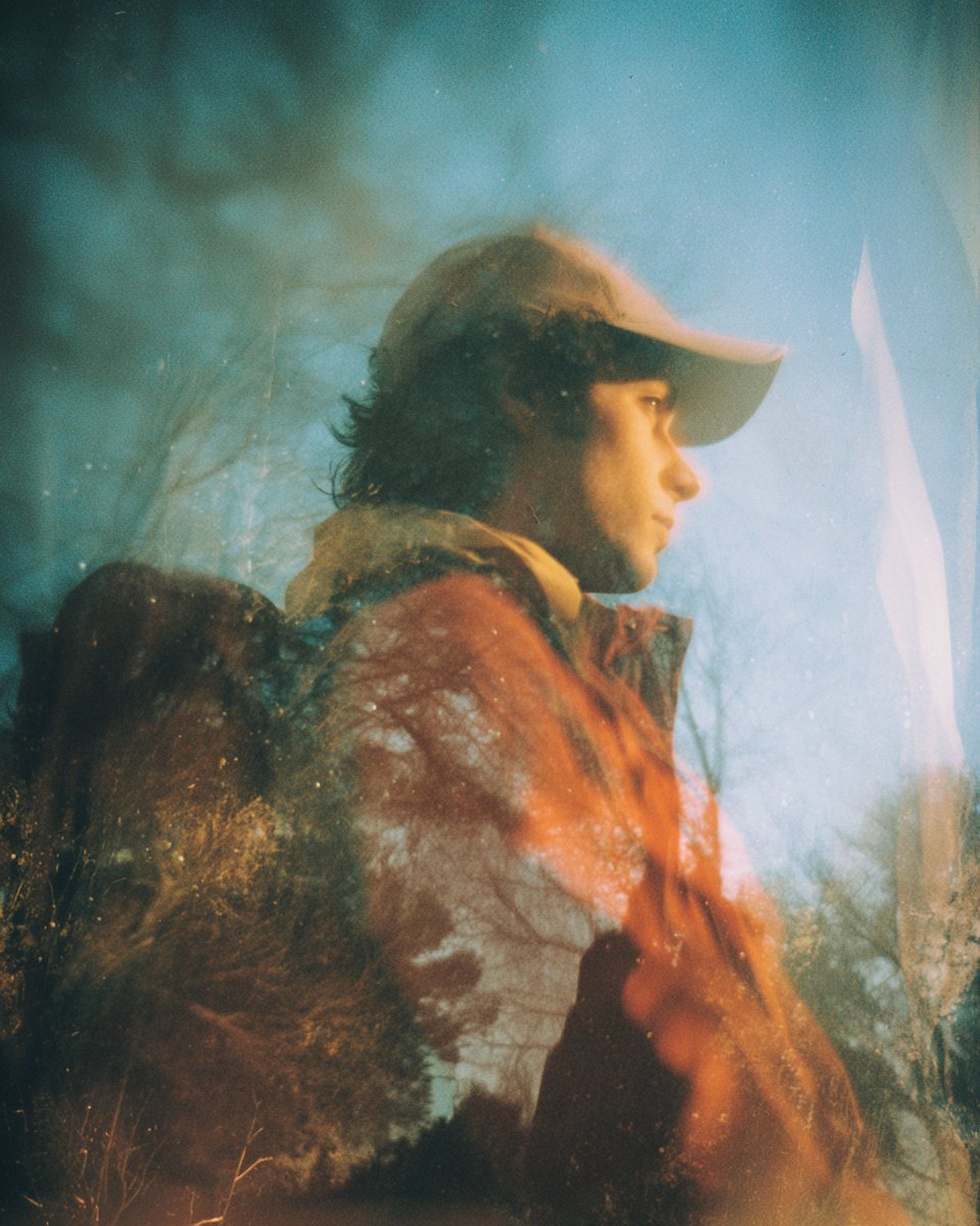 AIBoxBot视觉笔记：烧焦胶片感的人像双重曝光质感｜Midjourney 构图实操指南 - AIBoxBot