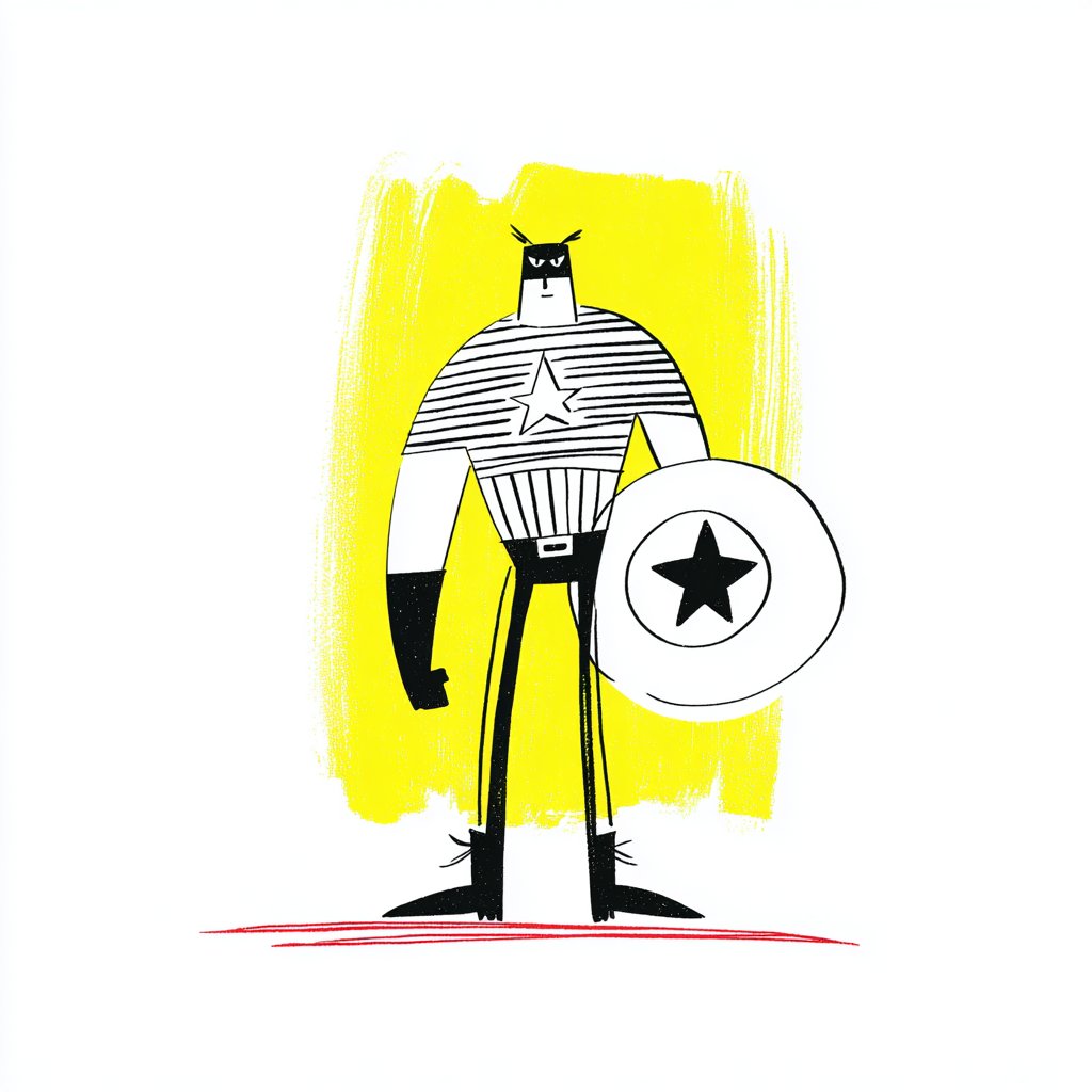 AIBoxBot构图拆解：AI 复刻美国队长：sref 风格代码实验｜Midjourney 实操指南（附提示词） - AIBoxBot