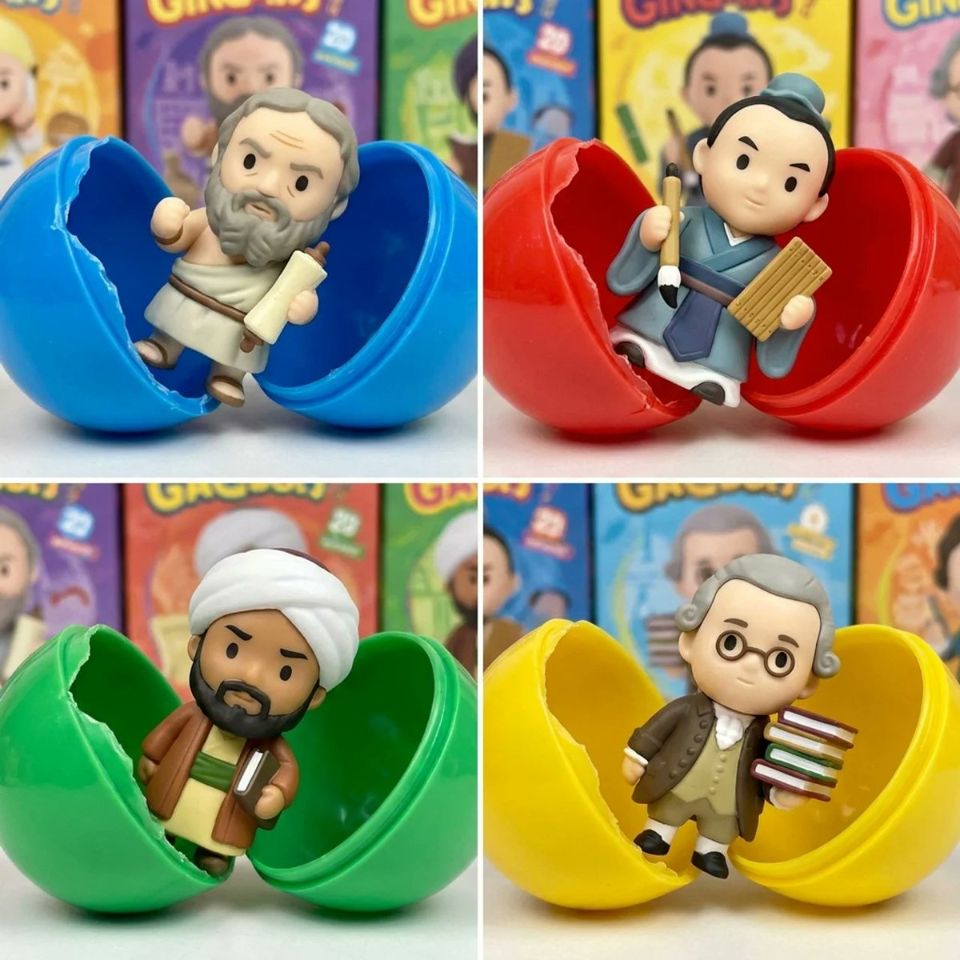 AIBoxBot最新教程：历史学家也能很可爱：玩具式人物可视化提示词 | NanoBanana（附提示词） - AIBoxBot