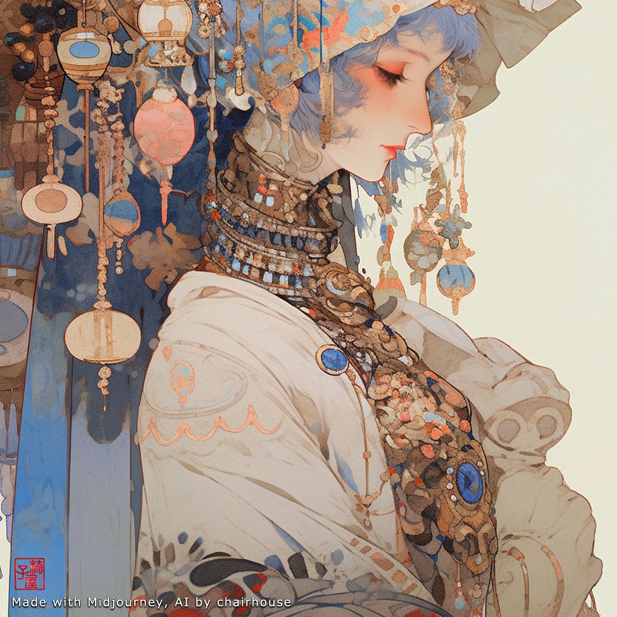 AIBoxBot视觉笔记：末世女神的第二画室：日常修行系创作｜Midjourney 构图实操指南 - AIBoxBot