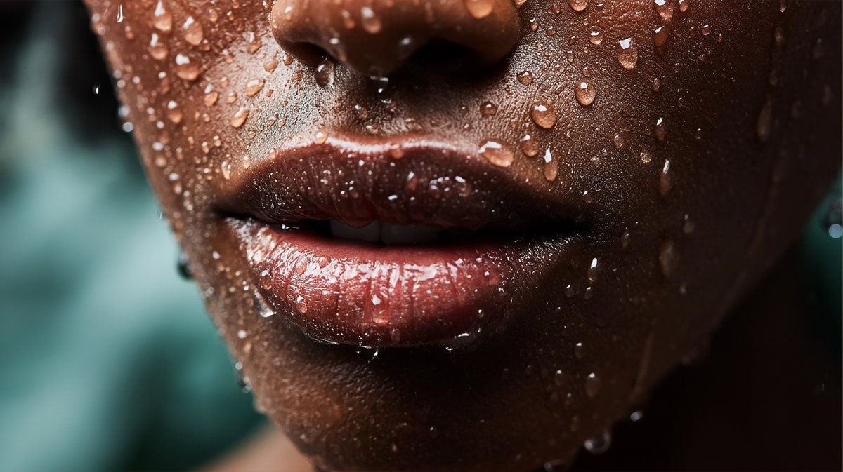 AIBoxBot视觉拆解：雨夜微距：非裔女性双唇的极致质感｜Midjourney 教程 - AIBoxBot