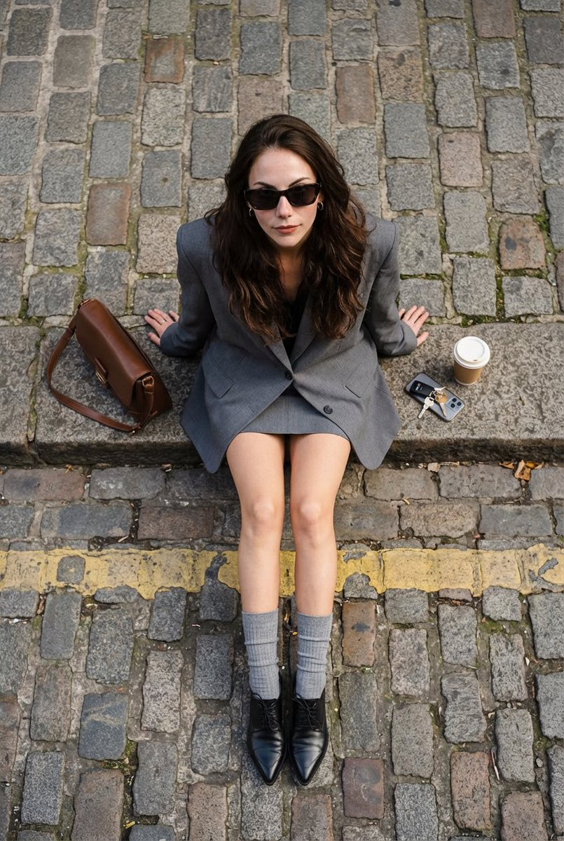 AIBoxBot实战笔记：街拍俯视姿态练习：精准还原参考｜Midjourney 教程 - AIBoxBot