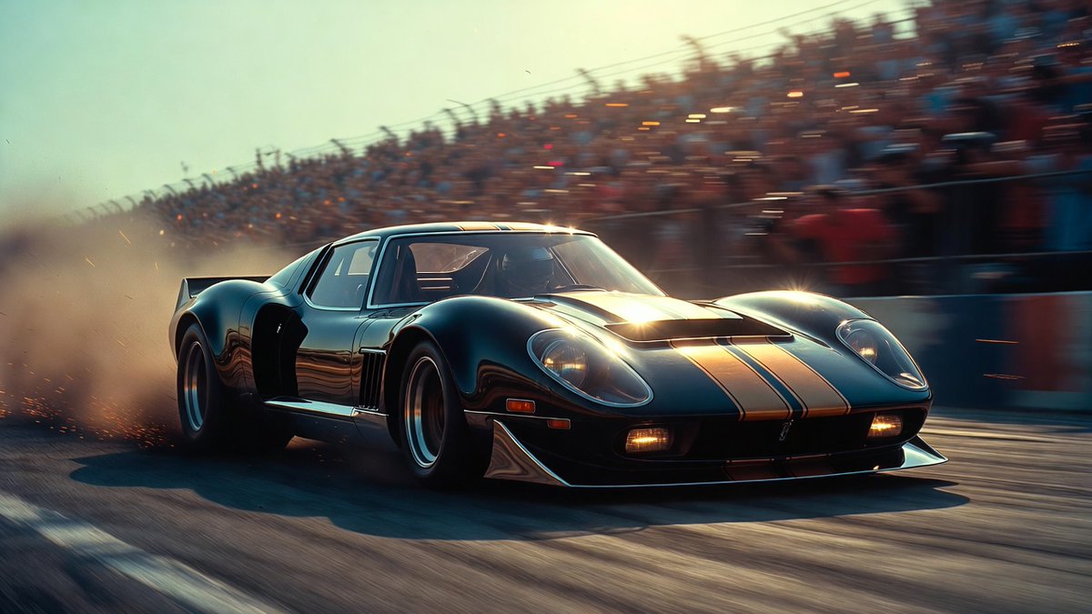 AIBoxBot案例解析：70年代复古赛车的爆发瞬间｜Midjourney 提示词 - AIBoxBot