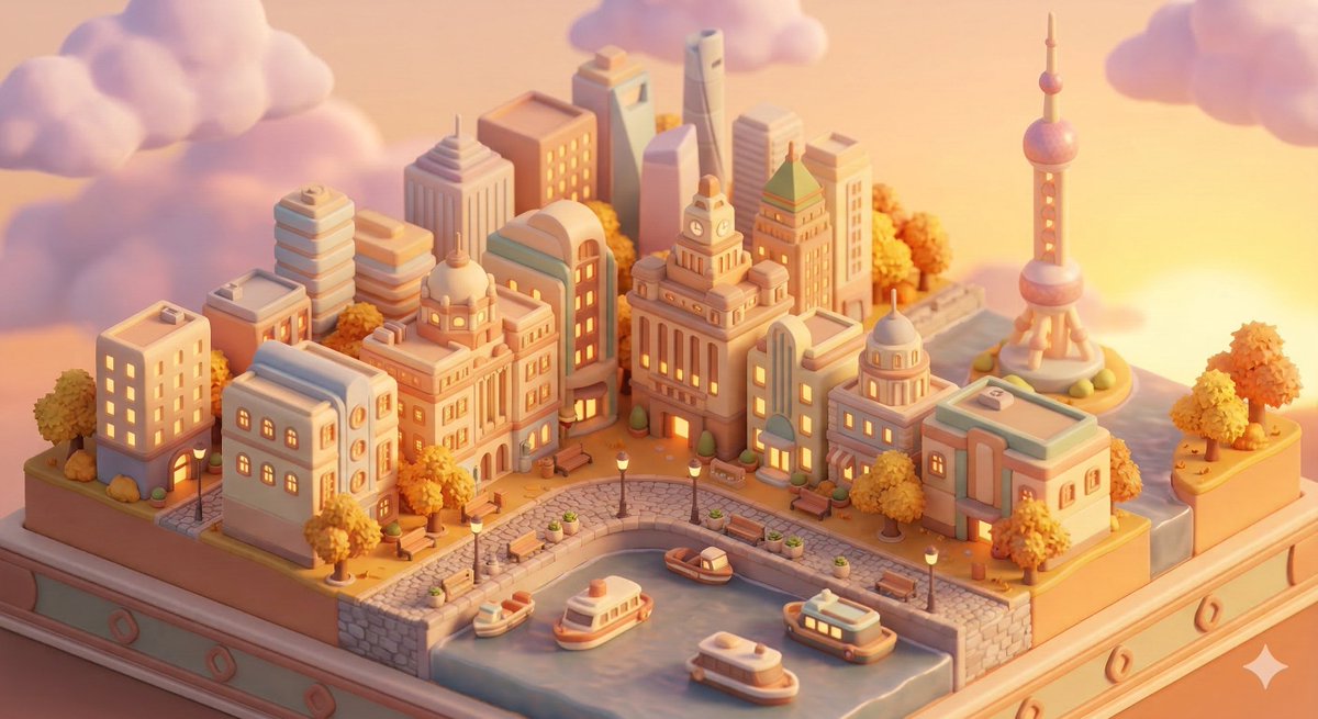 AIBoxBot最新教程：动森治愈系城市街景提示词拆解 | NanoBanana（附提示词） - AIBoxBot