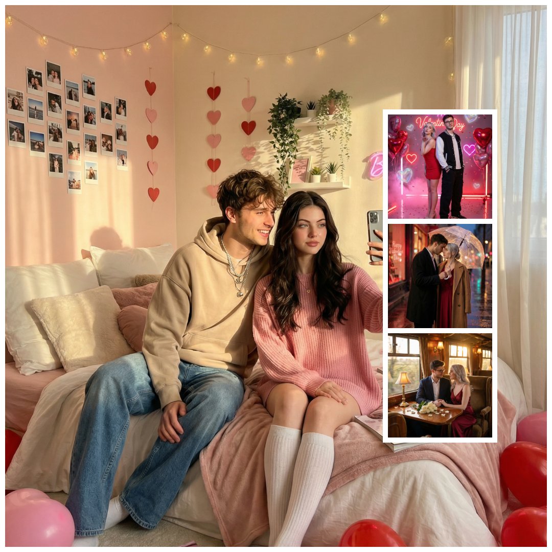 AIBoxBot构图进阶：情人节氛围感卧室场景示例｜NanoBanana 提示词 - AIBoxBot