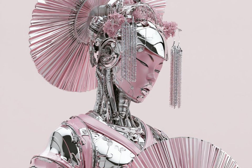 AIBoxBot构图进阶：Chrome 质感安卓拟人风格解析｜Midjourney 提示词 - AIBoxBot