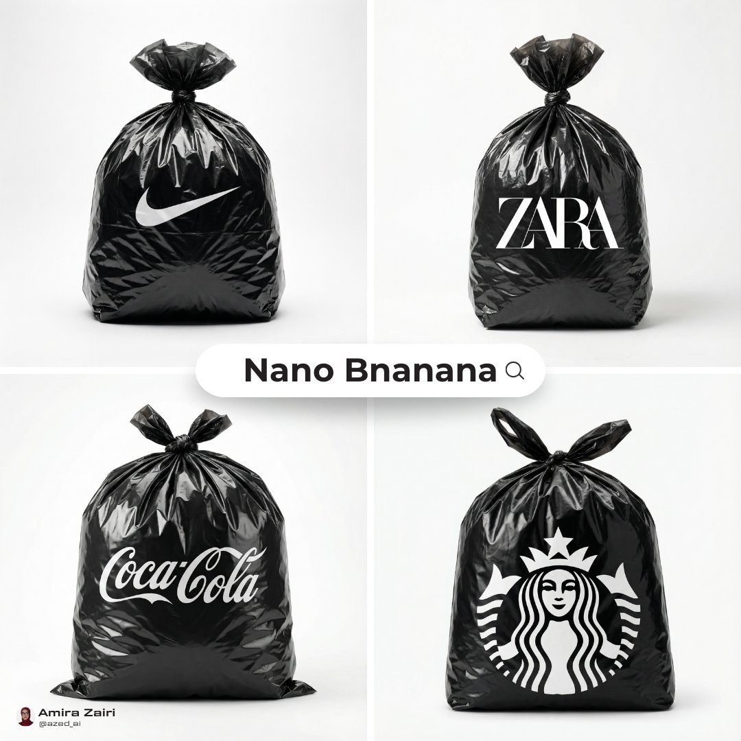 AIBoxBot最新教程：品牌黑色塑料袋设计提示词分享 | NanoBanana（附提示词） - AIBoxBot