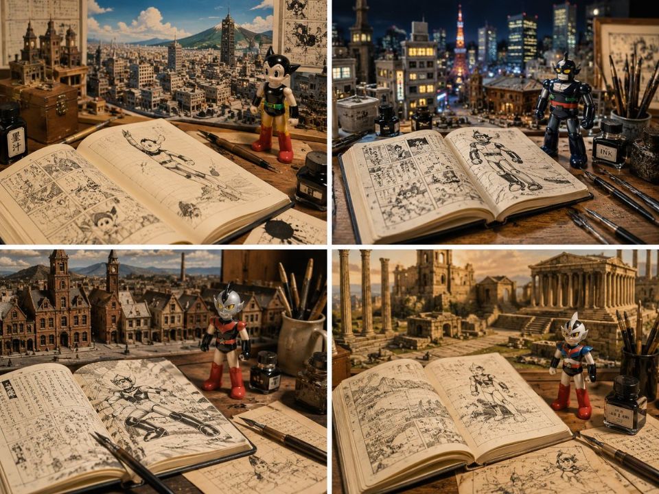 AIBoxBot风格练习：同一段“代码提示词”，两家模型画风差异有多大？｜NanoBanana 提示词分享