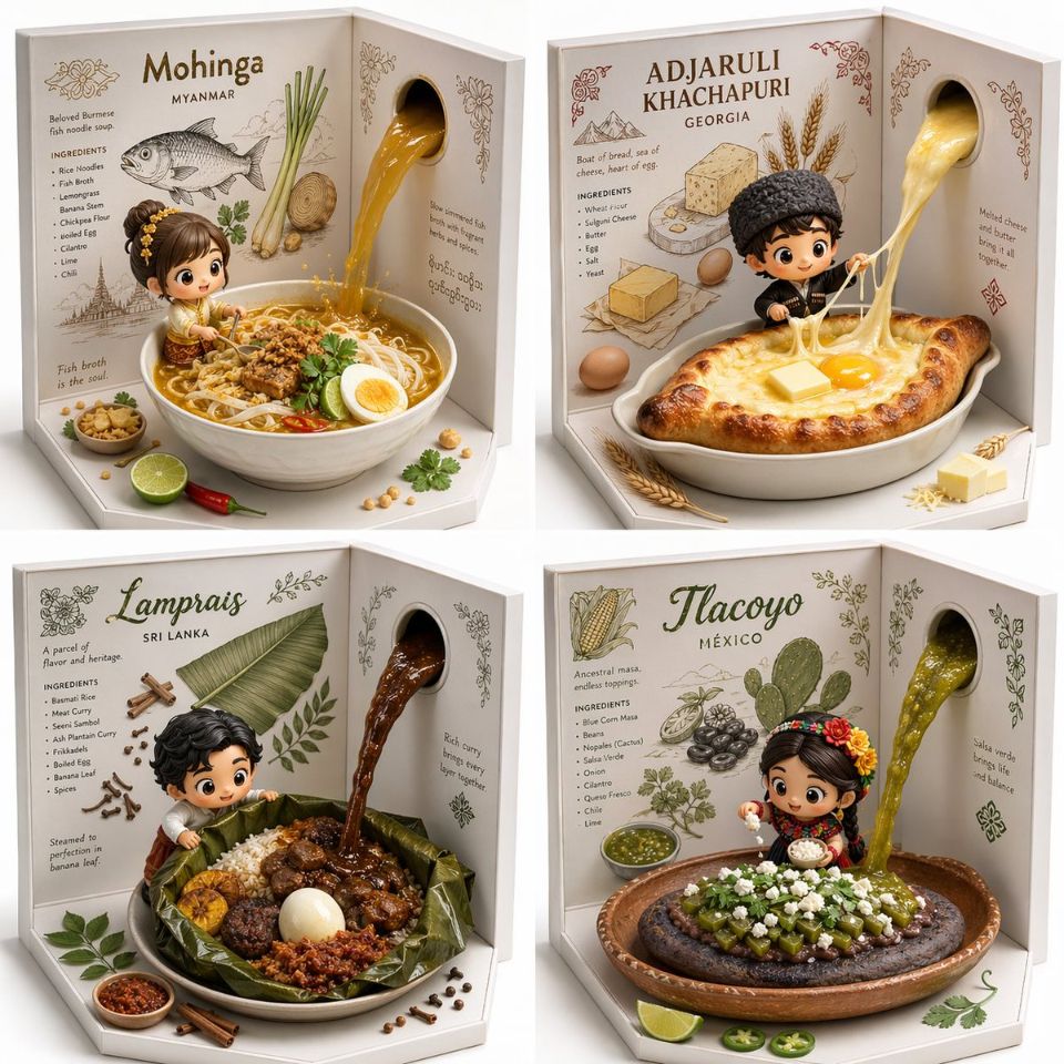 AIBoxBot最新教程：老提示词新玩法：GPT 版「隐藏版美食」卡片 | NanoBanana（附提示词） - AIBoxBot