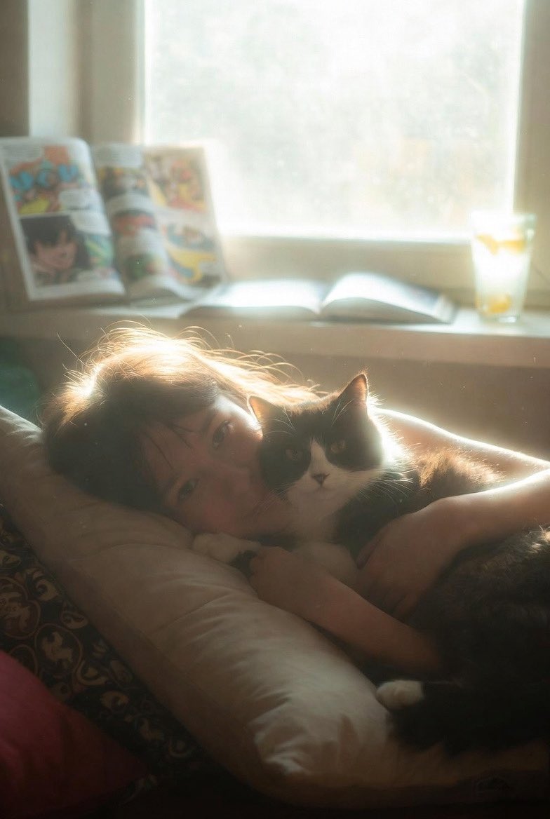 AIBoxBot构图拆解：梦核风卧室窗边少女与猫｜Midjourney 实操指南（附提示词） - AIBoxBot