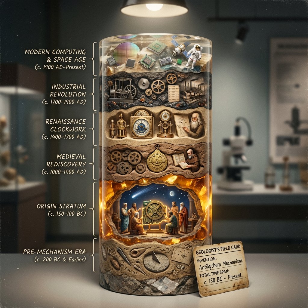 AIBoxBot视觉笔记：电脑进化与“随机发明”的文明时间线可视化｜NanoBanana 构图实操指南 - AIBoxBot