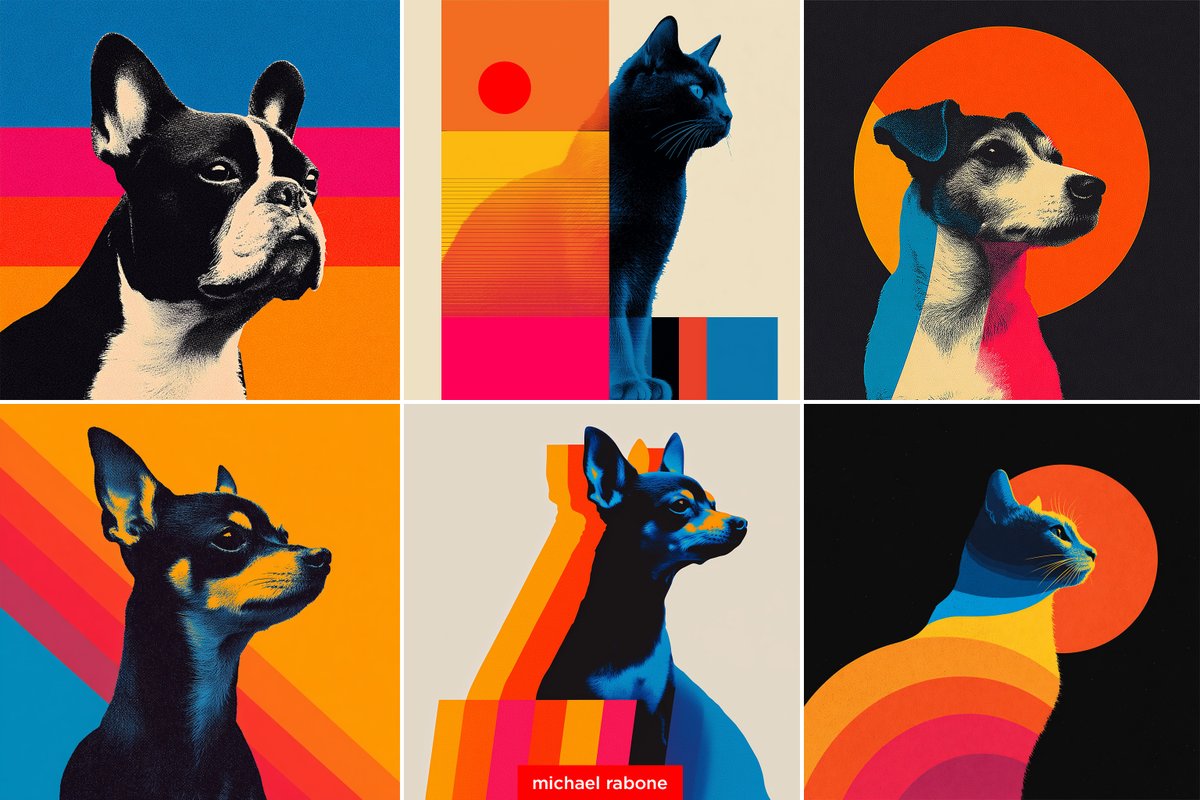 AIBoxBot视觉拆解：70年代迪斯科专辑封面的宠物写真｜Midjourney 教程 - AIBoxBot