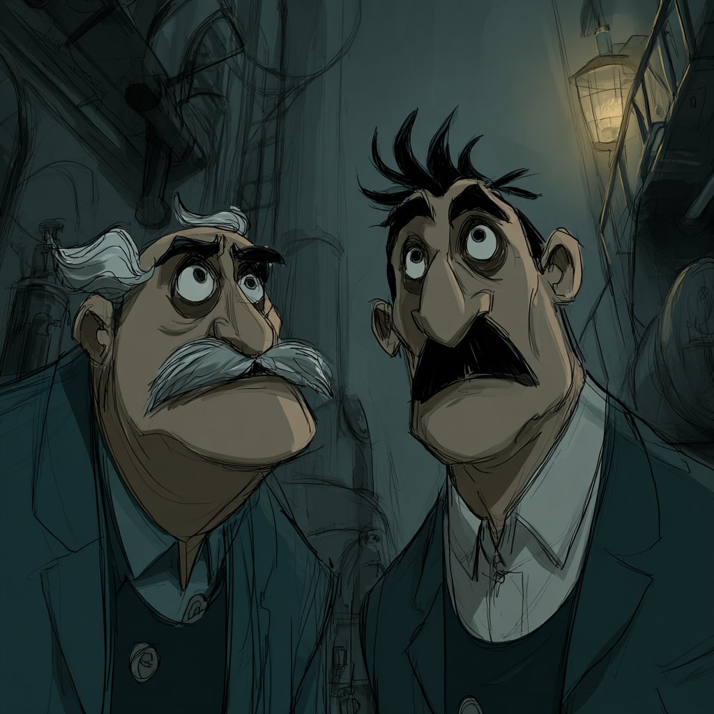 AIBoxBot实战笔记：蒂姆伯顿风哥特卡通：暗黑分镜感画风｜Midjourney 教程 - AIBoxBot