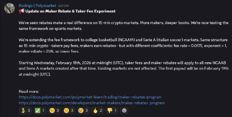 Polymarket 重大新闻，即将开始对体育市场下注收取手续费！ - AIBoxBot