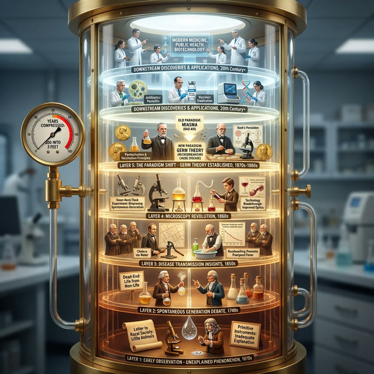 AIBoxBot场景实战：用 NanoBanana 可视化「病菌学说」的前置知识结构｜NanoBanana 构图提示词 - AIBoxBot