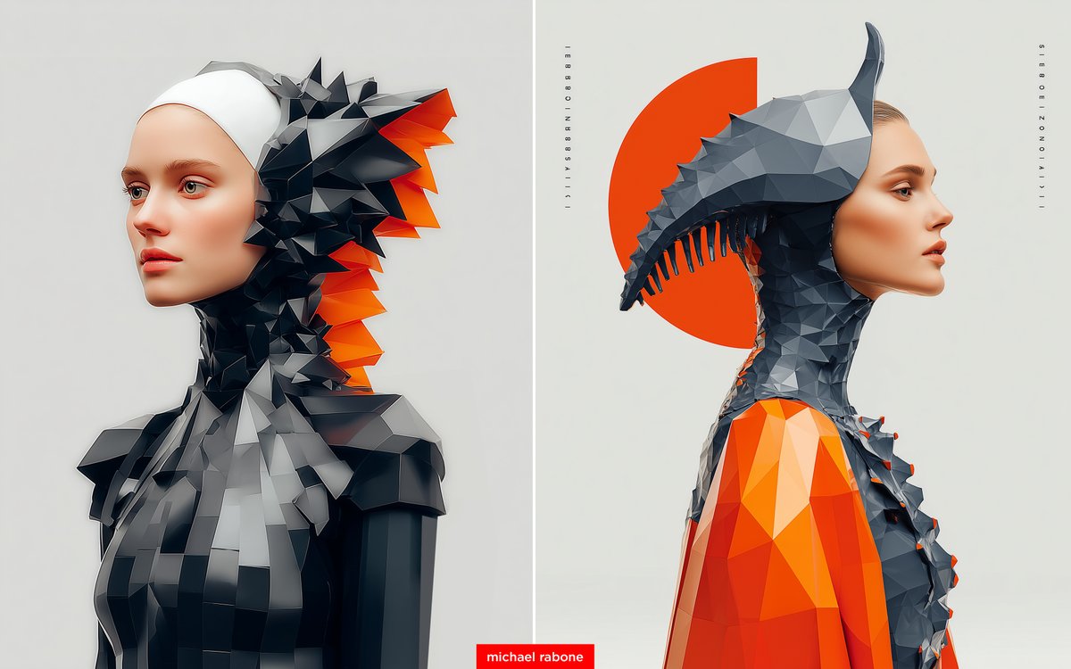 AIBoxBot实战笔记：低多边形异形战甲：风格码驱动的质感实验｜Midjourney 教程 - AIBoxBot