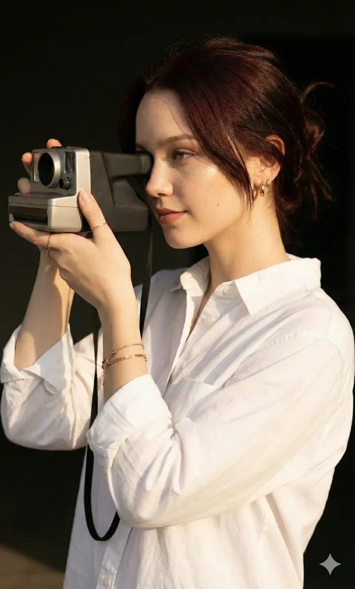 AIBoxBot场景实战：暖阳下的文艺即摄像少女肖像｜Midjourney 构图提示词 - AIBoxBot