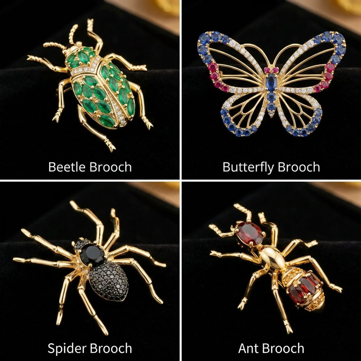 AIBoxBot视觉拆解：花园昆虫 × 珠宝设计：用 NanoBanana 做自然首饰灵感｜NanoBanana 教程 - AIBoxBot