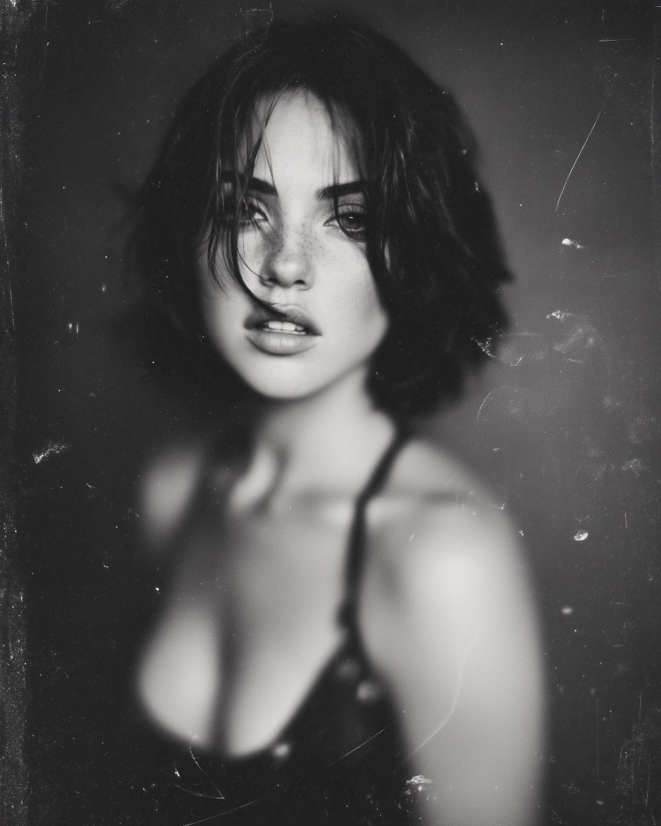 AIBoxBot视觉笔记：胶片质感的“邦女郎”黑白肖像练习｜Midjourney 构图实操指南 - AIBoxBot