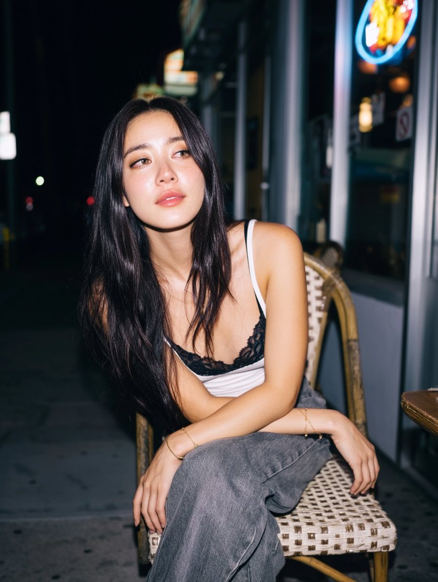 AIBoxBot场景实战：街头夜景人像对决：V8 与 Nano 风格对比｜Midjourney 构图提示词 - AIBoxBot