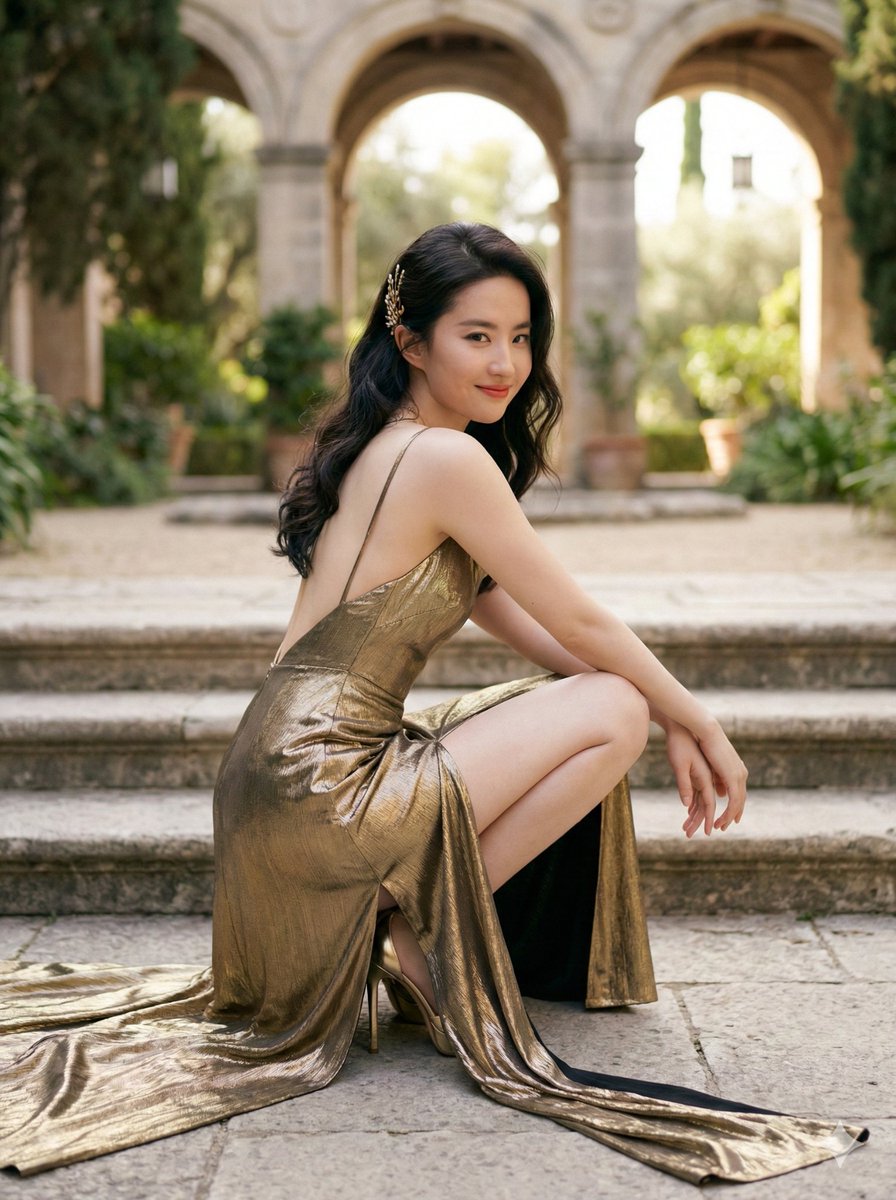 AIBoxBot实操指南：户外拱廊下的自信女孩姿态构图(附提示词) - AIBoxBot